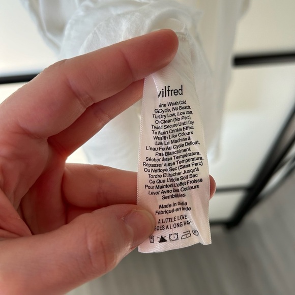 [S] Aritzia LaBoheme Wilfred Boho Sleeveless White Midi Dress With Pockets - Picture 9 of 11